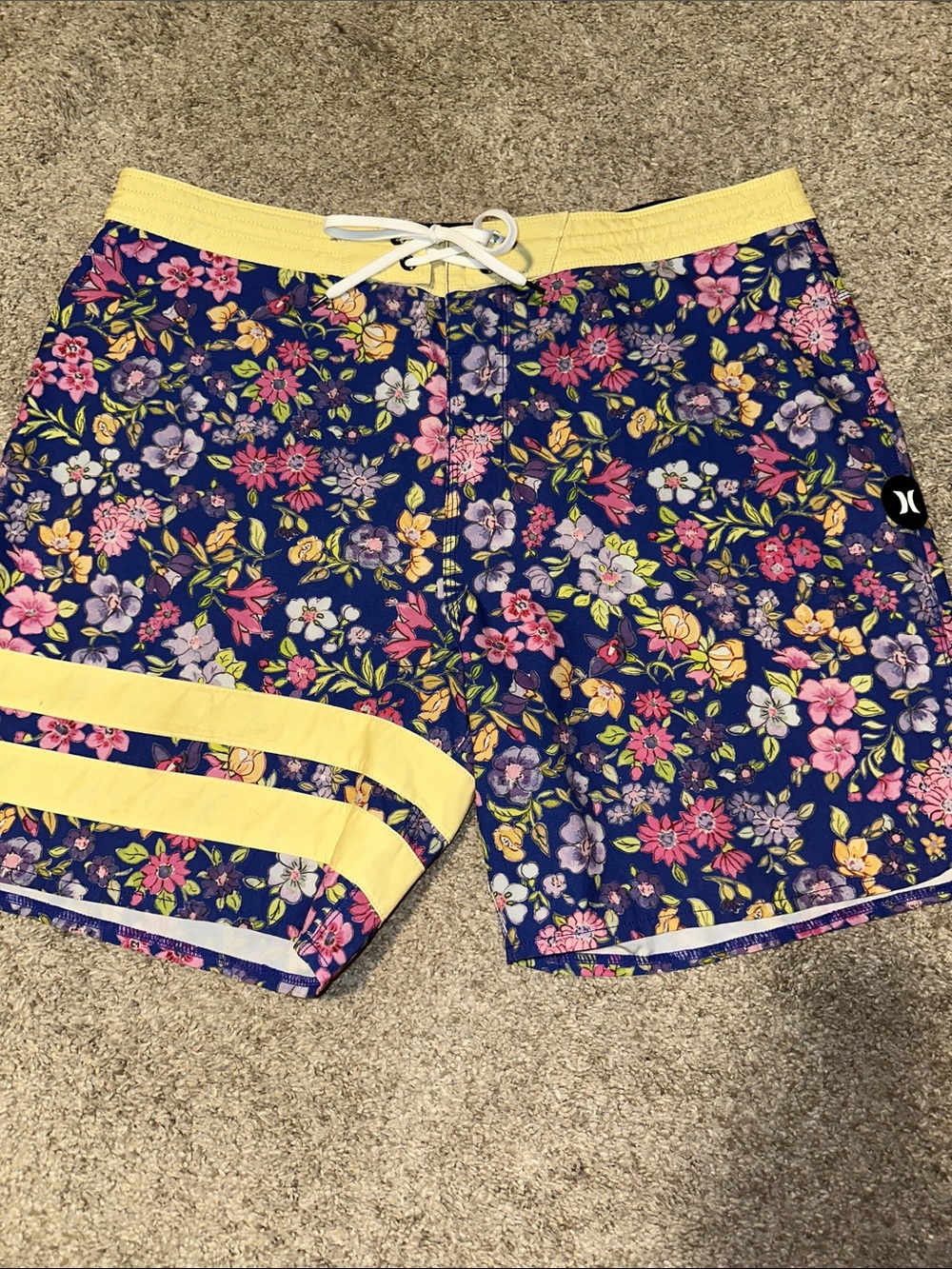 Loveshack Fancy x Hurley Men's Navy Floral Board Shorts